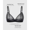 imageINLYRIC Womens Cosnufy Sheer Triangle Bralettes  Unlined Mesh Sexy Comfortable No Padding Bras No UnderwireBlack