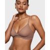 imageINLYRIC Womens Cosnufy Sheer Triangle Bralettes  Unlined Mesh Sexy Comfortable No Padding Bras No UnderwireBrown Purple