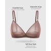 imageINLYRIC Womens Cosnufy Sheer Triangle Bralettes  Unlined Mesh Sexy Comfortable No Padding Bras No UnderwireBrown Purple