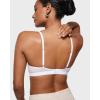 imageINLYRIC Womens Cosnufy Sheer Triangle Bralettes  Unlined Mesh Sexy Comfortable No Padding Bras No UnderwireWhite
