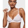 imageINLYRIC Womens Cosnufy Sheer Triangle Bralettes  Unlined Mesh Sexy Comfortable No Padding Bras No UnderwireWhite