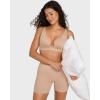 imageINLYRIC Womens Cotton Plunge Bralette  Sexy Unlined Triangle Breathable Wireless Stretch No Padding Deep V BraNatural