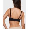 imageINLYRIC Womens Push Up Bra Front Closure Bras Supportive Tshirt Demi Plunge Underwire Bra Inbarely Plus CollectionBlack