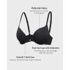 imageINLYRIC Womens Push Up Bra Front Closure Bras Supportive Tshirt Demi Plunge Underwire Bra Inbarely Plus CollectionBlack