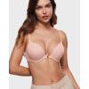 imageINLYRIC Womens Push Up Bra Front Closure Bras Supportive Tshirt Demi Plunge Underwire Bra Inbarely Plus CollectionBlush Pink