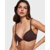 imageINLYRIC Womens Push Up Bra Front Closure Bras Supportive Tshirt Demi Plunge Underwire Bra Inbarely Plus CollectionHazelnut