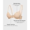 imageINLYRIC Womens Push Up Bra Front Closure Bras Supportive Tshirt Demi Plunge Underwire Bra Inbarely Plus CollectionLight Oatmeal