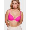 imageINLYRIC Womens Push Up Bra Front Closure Bras Supportive Tshirt Demi Plunge Underwire Bra Inbarely Plus CollectionRose Shocking