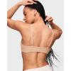 imageINLYRIC Womens Push Up Bra Front Closure Bras Supportive Tshirt Demi Plunge Underwire Bra Inbarely Plus CollectionWarm Beige
