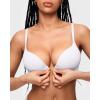imageINLYRIC Womens Push Up Bra Front Closure Bras Supportive Tshirt Demi Plunge Underwire Bra Inbarely Plus CollectionWhite