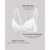 imageINLYRIC Womens Push Up Bra Front Closure Bras Supportive Tshirt Demi Plunge Underwire Bra Inbarely Plus CollectionWhite