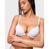 imageINLYRIC Womens Push Up Bra Front Closure Bras Supportive Tshirt Demi Plunge Underwire Bra Inbarely Plus CollectionWhite
