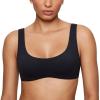 imageINLYRIC Womens Natrelax Bralette Underwire Support Double Lined Non Padded Sexy BrasBlack