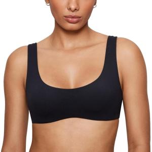imageINLYRIC Womens Natrelax Bralette Underwire Support Double Lined Non Padded Sexy BrasBlack