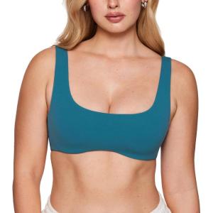 imageINLYRIC Womens Natrelax Bralette Underwire Support Double Lined Non Padded Sexy BrasBorealis Green