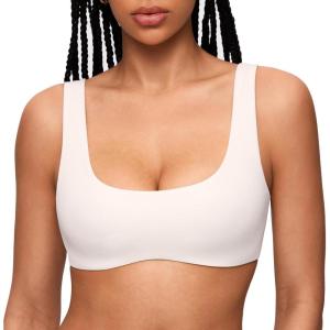 imageINLYRIC Womens Natrelax Bralette Underwire Support Double Lined Non Padded Sexy BrasCoconut White