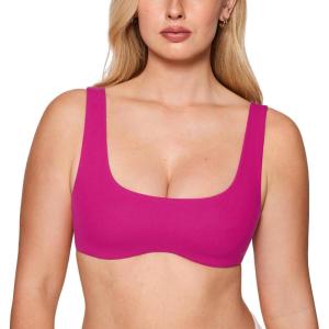 imageINLYRIC Womens Natrelax Bralette Underwire Support Double Lined Non Padded Sexy BrasGranita Pink
