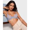 imageINLYRIC Womens Cosnufy Sheer Balconette Bra Demi Unlined Plunge Mesh See Through Sexy Bras UnderwireMoonlight Blue