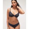 imageINLYRIC Womens Cosnufy Sheer Balconette Bra Demi Unlined Plunge Mesh See Through Sexy Bras UnderwireTwilight Blue