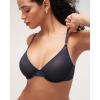 imageINLYRIC Womens Cosnufy Sheer Balconette Bra Demi Unlined Plunge Mesh See Through Sexy Bras UnderwireTwilight Blue