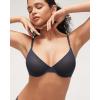 imageINLYRIC Womens Cosnufy Sheer Balconette Bra Demi Unlined Plunge Mesh See Through Sexy Bras UnderwireTwilight Blue