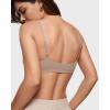 imageINLYRIC Womens Inbarely Triangle Bralette Plunge Unlined Seamless Bra No Underwire Sexy Comfortable EverydayRose Gray