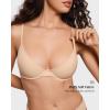 imageINLYRIC Womens Inbarely Plus Balconette Bra  Lightly Padded Underwire Sexy Tshirt Demi Bras SupportiveBeige  Size Up One Cup