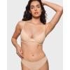 imageINLYRIC Womens Inbarely Plus Balconette Bra  Lightly Padded Underwire Sexy Tshirt Demi Bras SupportiveBeige  Size Up One Cup
