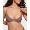 imageINLYRIC Womens Inbarely Plus Balconette Bra  Lightly Padded Underwire Sexy Tshirt Demi Bras SupportiveBrown Purple  Size Up One Cup