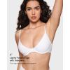 imageINLYRIC Womens Inbarely Plus Balconette Bra  Lightly Padded Underwire Sexy Tshirt Demi Bras SupportiveWhite  Size Up One Cup