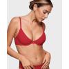 imageINLYRIC Womens Inbarely Plus Balconette Bra  Lightly Padded Underwire Sexy Tshirt Demi Bras SupportiveLipstick Red  Size Up One Cup