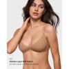 imageINLYRIC Womens Inbarely Plus Plunge Bra  Unlined Underwire Sexy Demi Balconette BrasGravel Beige