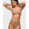 imageINLYRIC Womens Inbarely Plus Plunge Bra  Unlined Underwire Sexy Demi Balconette BrasGravel Beige