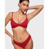 imageINLYRIC Womens Inbarely Plus Plunge Bra  Unlined Underwire Sexy Demi Balconette BrasLipstick Red