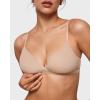 imageINLYRIC Womens Inbarely Triangle Bralette Comfortable Unlined V Neck Wireless Smoothing Bra Top StretchWheat Beige