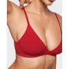 imageINLYRIC Womens Inbarely Triangle Bralette Plunge Unlined Seamless Bra No Underwire Sexy Comfortable EverydayLipstick Red