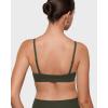 imageINLYRIC Womens Inbarely Triangle Bralette Plunge Unlined Seamless Bra No Underwire Sexy Comfortable EverydayOlive Green