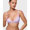 imageINLYRIC Womens Inbarely Triangle Bralette Plunge Unlined Seamless Bra No Underwire Sexy Comfortable EverydayOrchid Hush
