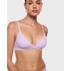 imageINLYRIC Womens Inbarely Triangle Bralette Plunge Unlined Seamless Bra No Underwire Sexy Comfortable EverydayOrchid Hush
