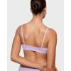imageINLYRIC Womens Inbarely Triangle Bralette Plunge Unlined Seamless Bra No Underwire Sexy Comfortable EverydayOrchid Hush