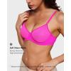 imageINLYRIC Womens Sheer Demi Balconette Bra  Sexy Mesh Unlined Underwire See Through Demi BrasGlitter Rose  Size Up One Cup