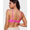 imageINLYRIC Womens Sheer Demi Balconette Bra  Sexy Mesh Unlined Underwire See Through Demi BrasGlitter Rose  Size Up One Cup