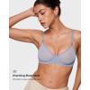 imageINLYRIC Womens Sheer Demi Balconette Bra  Sexy Mesh Unlined Underwire See Through Demi BrasMoonlight Blue  Size Up One Cup