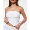 imageINLYRIC Natrelax Womens Tube Tops Strapless Tank Tops Sexy Summer Going Out Crop Tops Trendy Bandeau TopsWhite  Go Up One Size