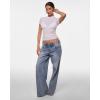 imageINLYRIC Womens Cosnufy Mesh Sheer Short Sleeve Shirts See Through Mock Neck Ruched Summer Going Out Tops Sexy TeesSnow White
