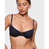 imageINLYRIC Womens Inbarely Plus Balconette Bra  Demi Unlined No Padding Underwire Comfort Natural Support Everyday BrasBlack  Go Up a Cup Size