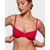 imageINLYRIC Womens Inbarely Plus Balconette Bra  Demi Unlined No Padding Underwire Comfort Natural Support Everyday BrasLipstick Red  Go Up a Cup Size