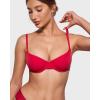 imageINLYRIC Womens Inbarely Plus Balconette Bra  Demi Unlined No Padding Underwire Comfort Natural Support Everyday BrasLipstick Red  Go Up a Cup Size