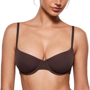 imageINLYRIC Womens Inbarely Plus Balconette Bra  Demi Unlined No Padding Underwire Comfort Natural Support Everyday BrasHazelnut  Go Up a Cup Size