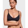 imageINLYRIC Womens Inbarely Soft Scoop Bralettes No Padding Cami Bras Unlined No Underwire Comfort Sleep Bralette PulloverBlack